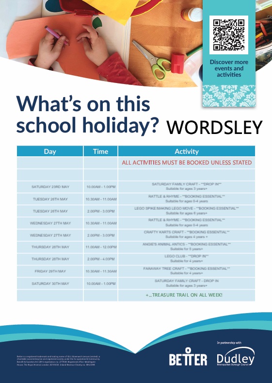 Wordsley Library - Children's Half Term Activities